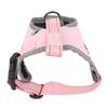 Dog Harness Vest with Leash Adjustable Reflective Padded Nylon Easy Control Pet Harness for Walking Medium Size Dog Pink