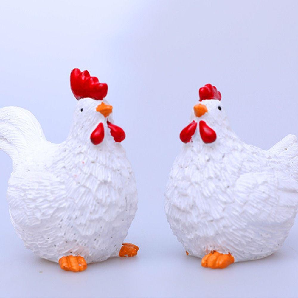 Изделия из смолы пасхальные фигурки цыплят милые цыплята настольные украшения для дома и офиса двор
