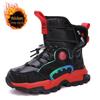 Boys' Winter Waterproof Snow Boots, Non-Slip, Extra Warm, Medium To Large Sizes, Outdoor Hiking Footwear