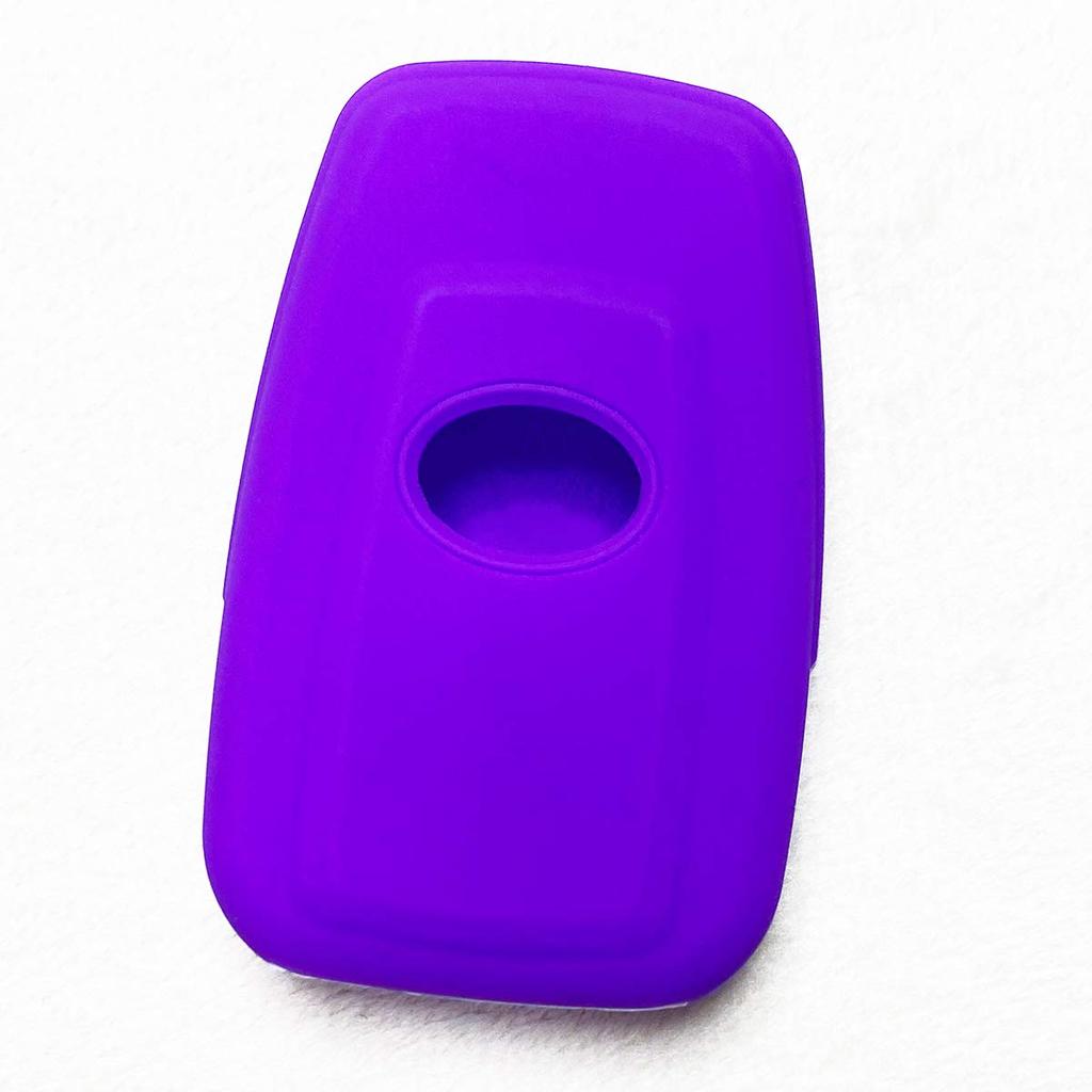 [IKT] Силиконовый чехол для смарт-ключей для автомобилей Toyota 3 кнопки фиолетовый/Corolla Cross/RAV4/Crown/Camry/C-HR/Prius 50 серии/Land Cruiser Prado 150 л