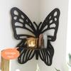 Wooden Butterfly Candle Holder Wall Shelves Wood Shelf Display Rack Storage Decoration Home Livingroom Wall Decor Plant Shelves