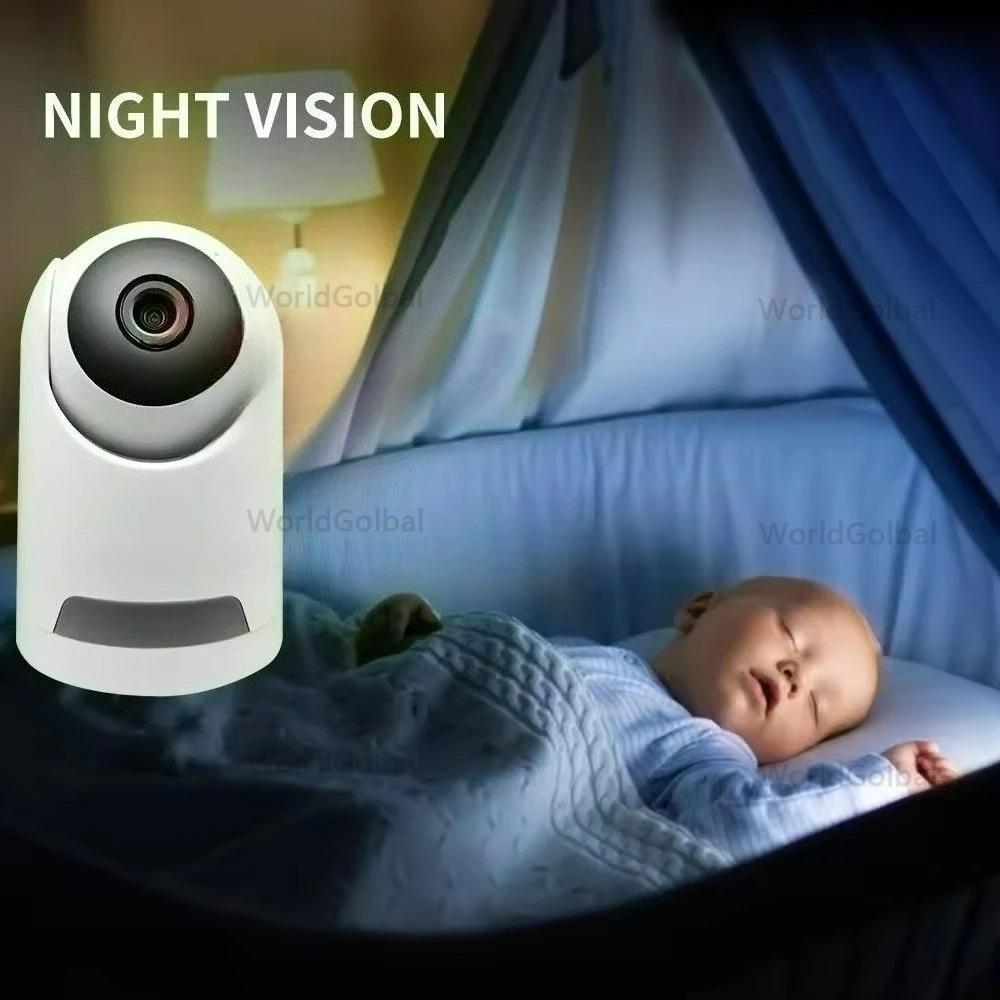 Двухобъективная HD WiFi-камера iCsee: Умная полноцветная ночная съемка 360° для безопасности
