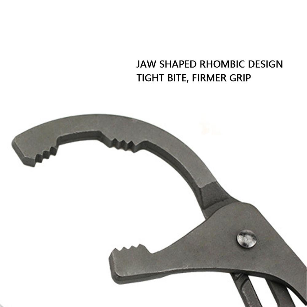 Adjustable Oil Filter Wrench Large Opening Arc Jaws Automotive Oil Filter Tool  Engine Filters