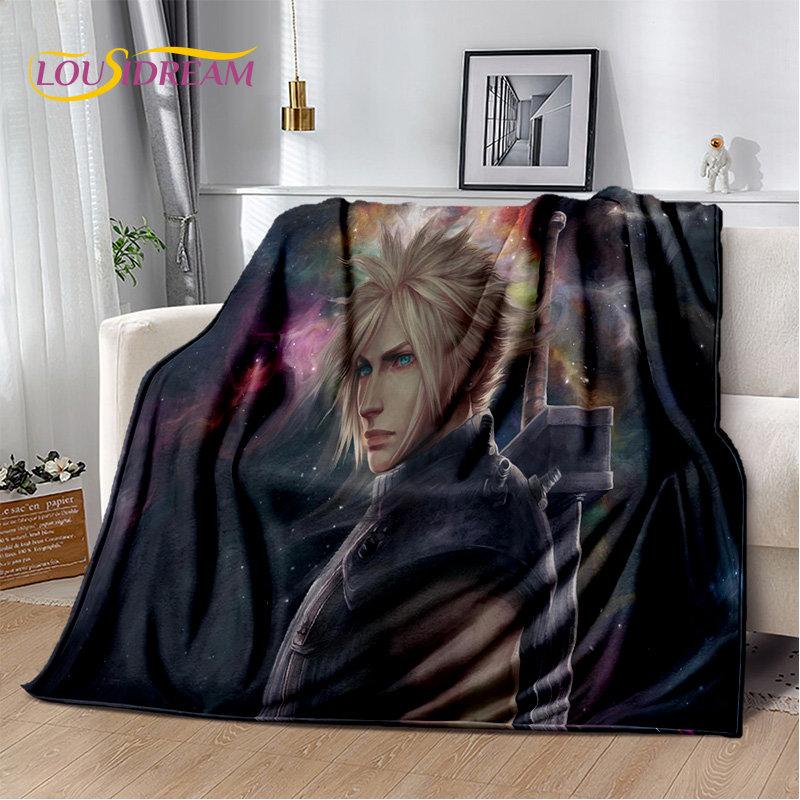 Мягкое плюшевое одеяло серии Final Fantasy Games Gamer, фланелевое одеяло, одеяло для гостиной, спальни, кровати, дивана, чехол для пикника
