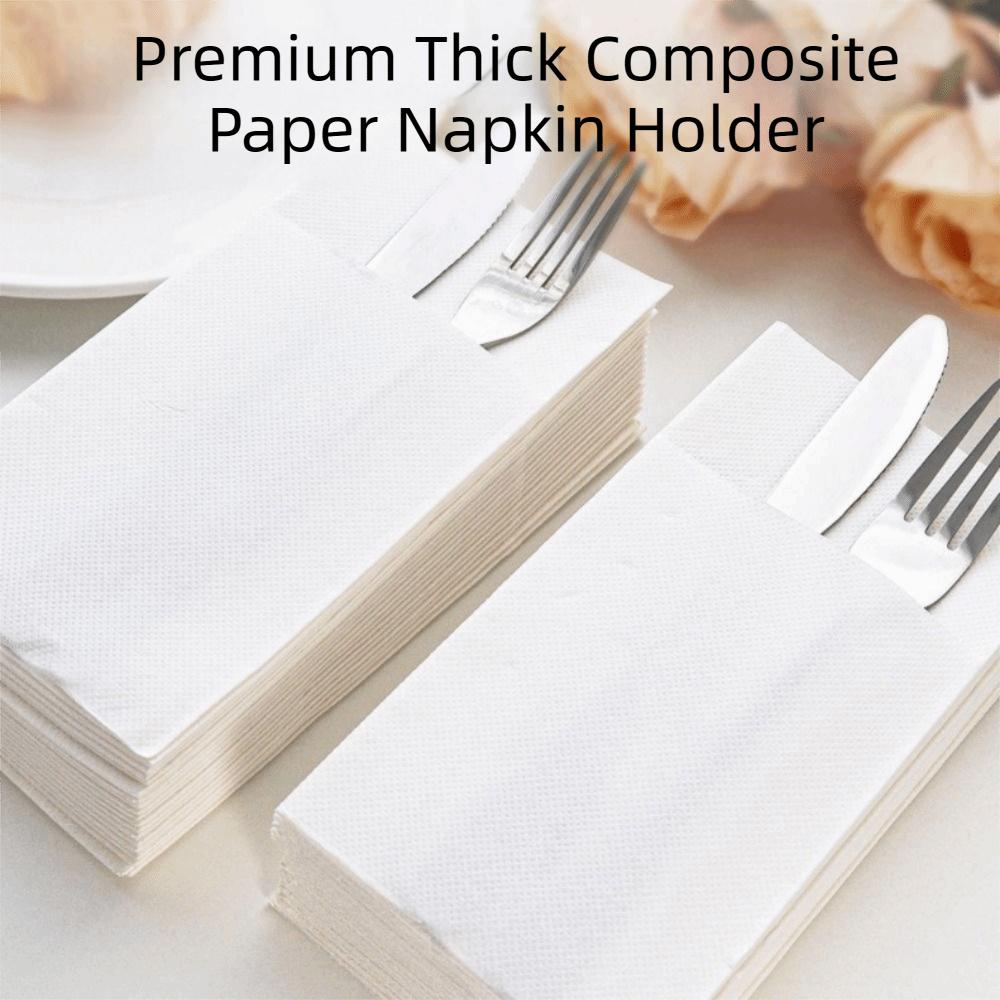 Thicken Prefolded Paper Napkins Hygiene Dinner Napkins Cafe Supplies