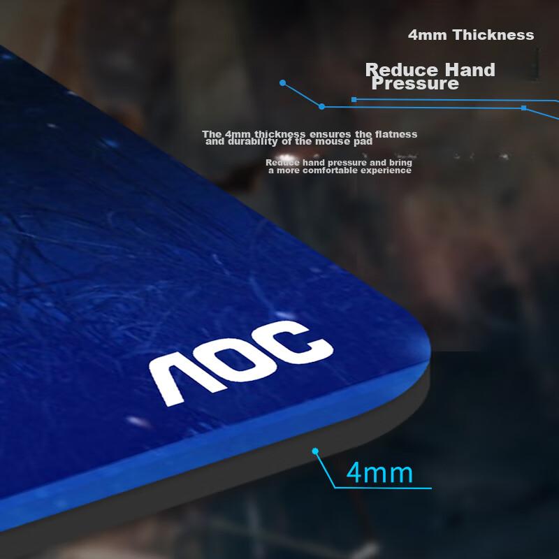AOC Full-Property Series, Mouse Pad, Extra Large Size, 800*300*4mm Thickened with Locked Edges, Keyboard Computer Desk Pad, Blue, M140, Starry Sky