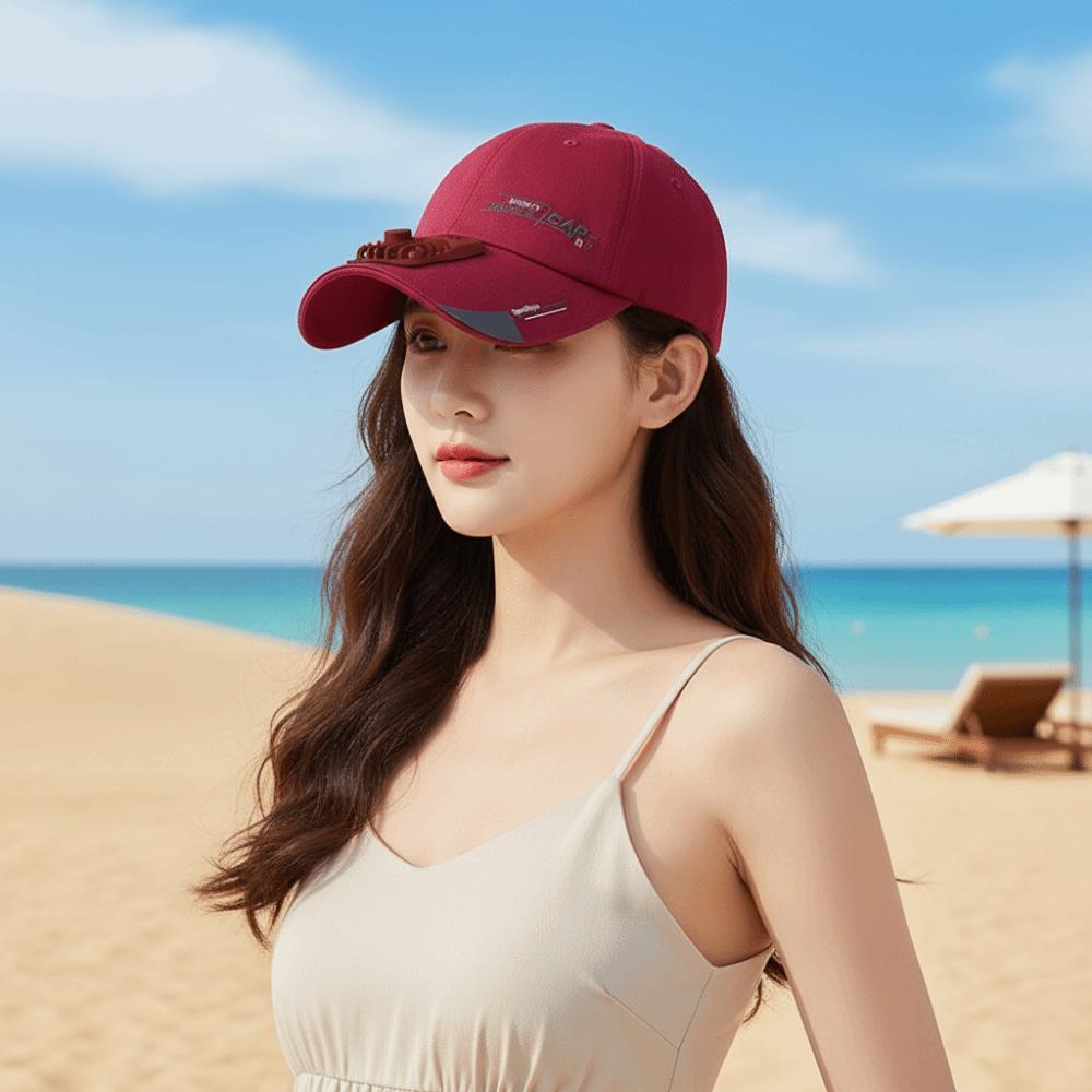 Portable Rechargeable Fan Hat Adjustable Anti-collapse Cooling Peaked Cap  Sport