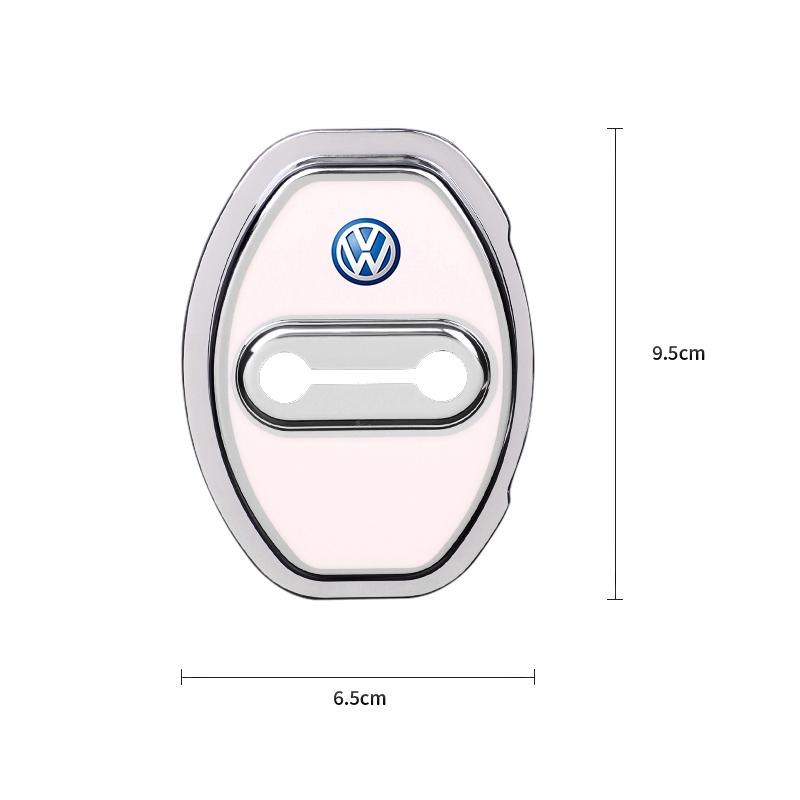 4PCS Silicone Car Door Lock Cover Door Stopper Protector For Volkswagen VW Golf Amarok Arteon T-ROC T5 ID3 Tiguan T-Cross Passat FH9