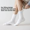 5 Pairs of Full Palm Silicone Non-slip Sports Men's Socks Non-slip Shock-absorbing Running Fitness Sweat-absorbing Breathable Boneless Cotton Socks
