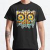Men Fashion Casual Short Sleeves GOLDEN KEYHOLE GUARDIAN Black Tees Oversized T-shirts