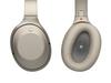 Sony Беспроводные аудионаушники с шумоподавлением, цвет серый бежевый, MDR-1000X, совместимость с Bluetooth/Hi-Res, микрофон, (MDR-1000X C)