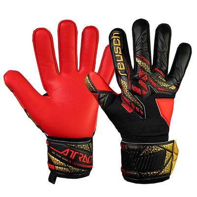 Reuch Attract Silver Футбольные перчатки вратаря Keyte 25SS Размер 9 5560215 [5560215-7075] [7075] Черный/Золотой
