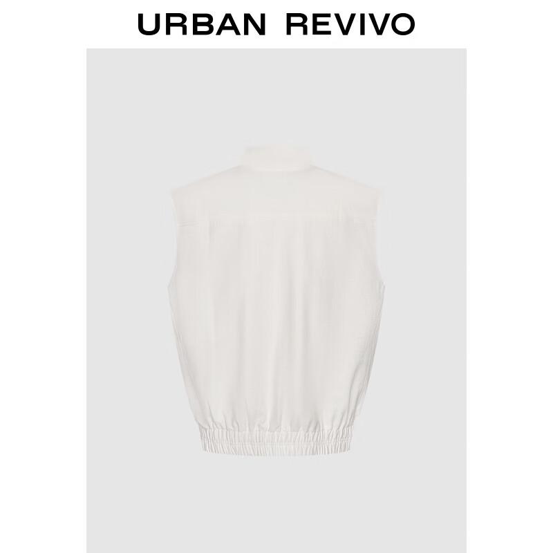 UR Женский простой модный жилет без рукавов на пуговицах со стойкой