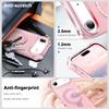 For iPhone Air Case Compatible with MagSafe Matte Kickstand Hybrid Phone Cover Small Wavy Edge
