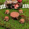 Ornament Fairy Garden Decor Park Chair Figurines Micro Landscapes Mini Bench Miniature Stools Table