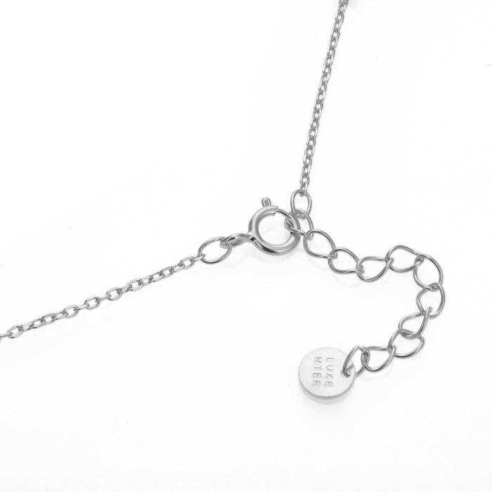 Collier - LUXENTER - Onxo - Argent sterling 925 - Zircone multicolore - Finition plaqué rhodium