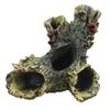 Fish Tank Escape Hole Multifunction Aquarium Hollow Log Decor Non-toxic Aquarium Dead Wood Decoration for Fish Tank Decor