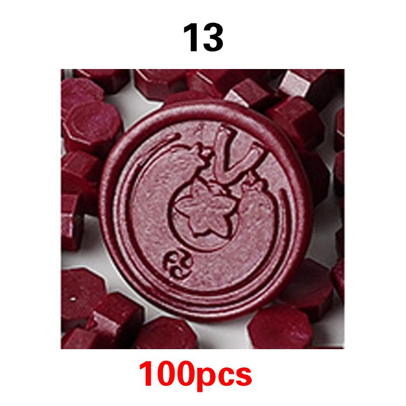 100PCS51Colors Wax Bean Envelope Invitation Letter Stamp Sealing Wax Special Mud Sealing Wax