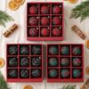 9Pcs Vintage Plaid Fabric Christmas Ball Set Grid Pattern Christmas Gift Spheres  Home Decor