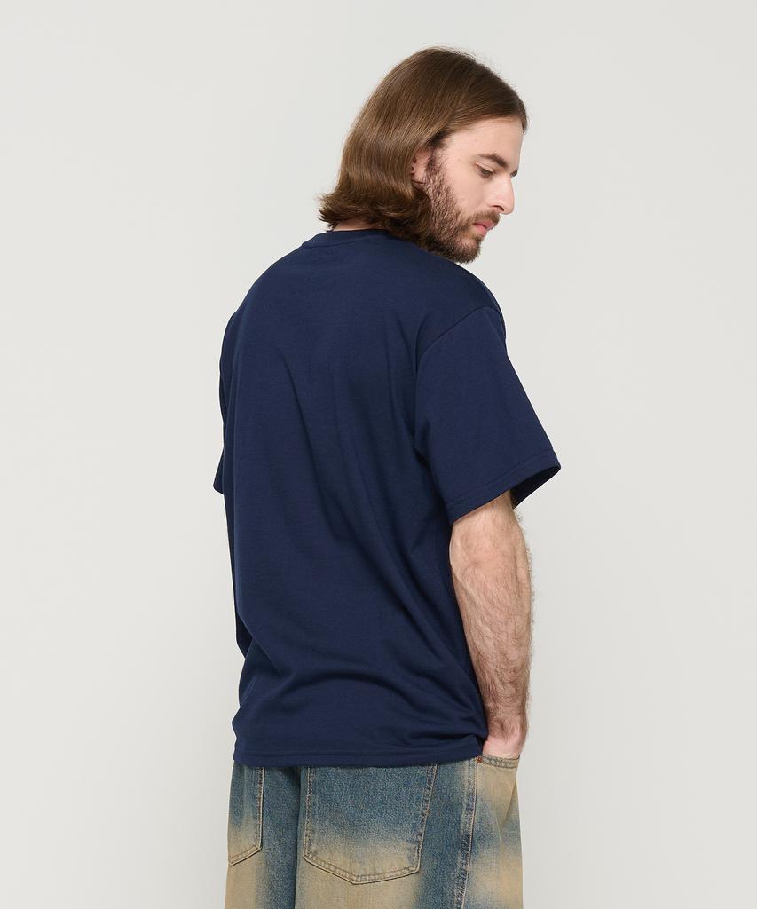 CARGOBROS Small Logo Oversized Short Sleeve T-Shirt (Navy)