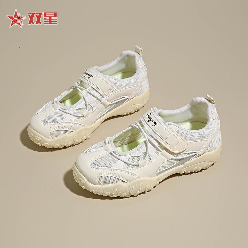 New Velcro summer Mary Jane shoes breathable sports single shoes ugly cute casual matching skirt