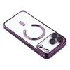 For iPhone 17 Pro Magnetic Case WANLONFENG Electroplated TPU Cover with Lens Film+2Pcs Tempered Glass