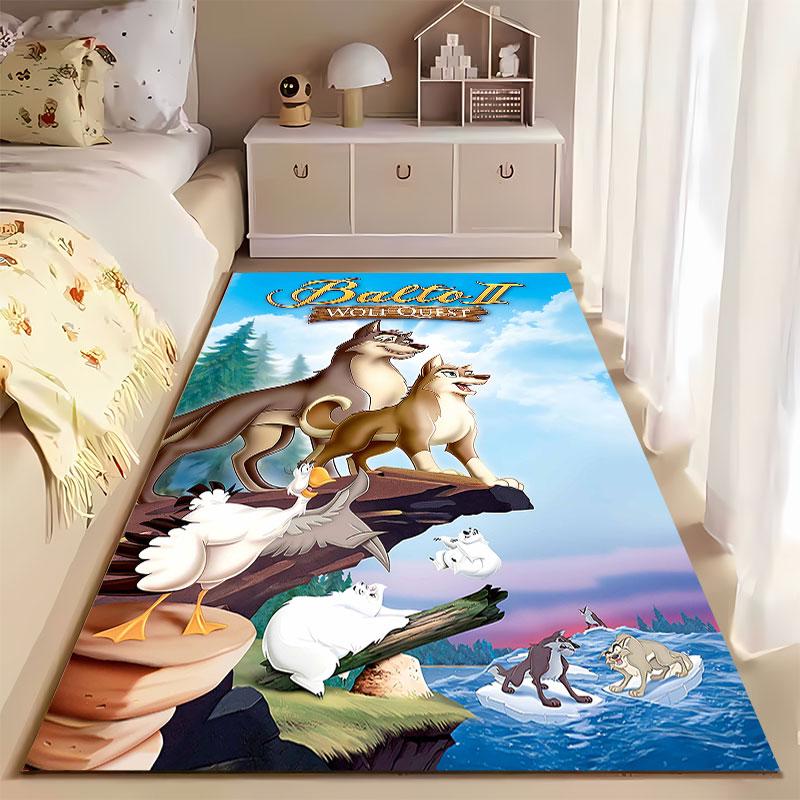Balto II Wolf Quest Scene suitable as a non-slip mat for the living room or bedroom sofa