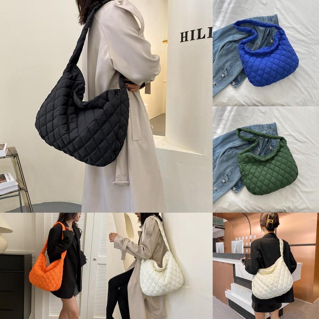 Nylon Cloud Crossbody Bag For Women With Large Capacity And Zipper Closure For Daily Use