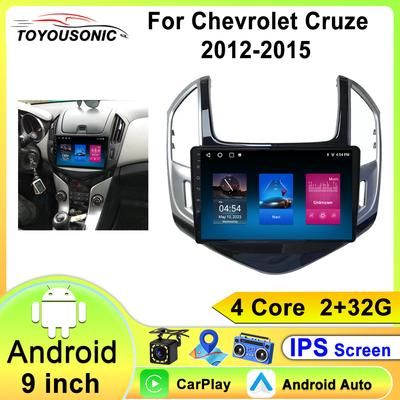 Для Chevrolet Cruze J300 J308 2012 -2015 2 Din Android 12 автомобильный радиоприемник мультимедиа видеоплеер стерео Carplay авто головное устройство GPS