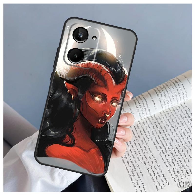 Женщина-дьявол Для Realme C53 C55 C75 C71 C61 C33 C63 C51 C65 C67 11 12 13 14 Pro Plus GT6 GT7 15 Pro Чехол