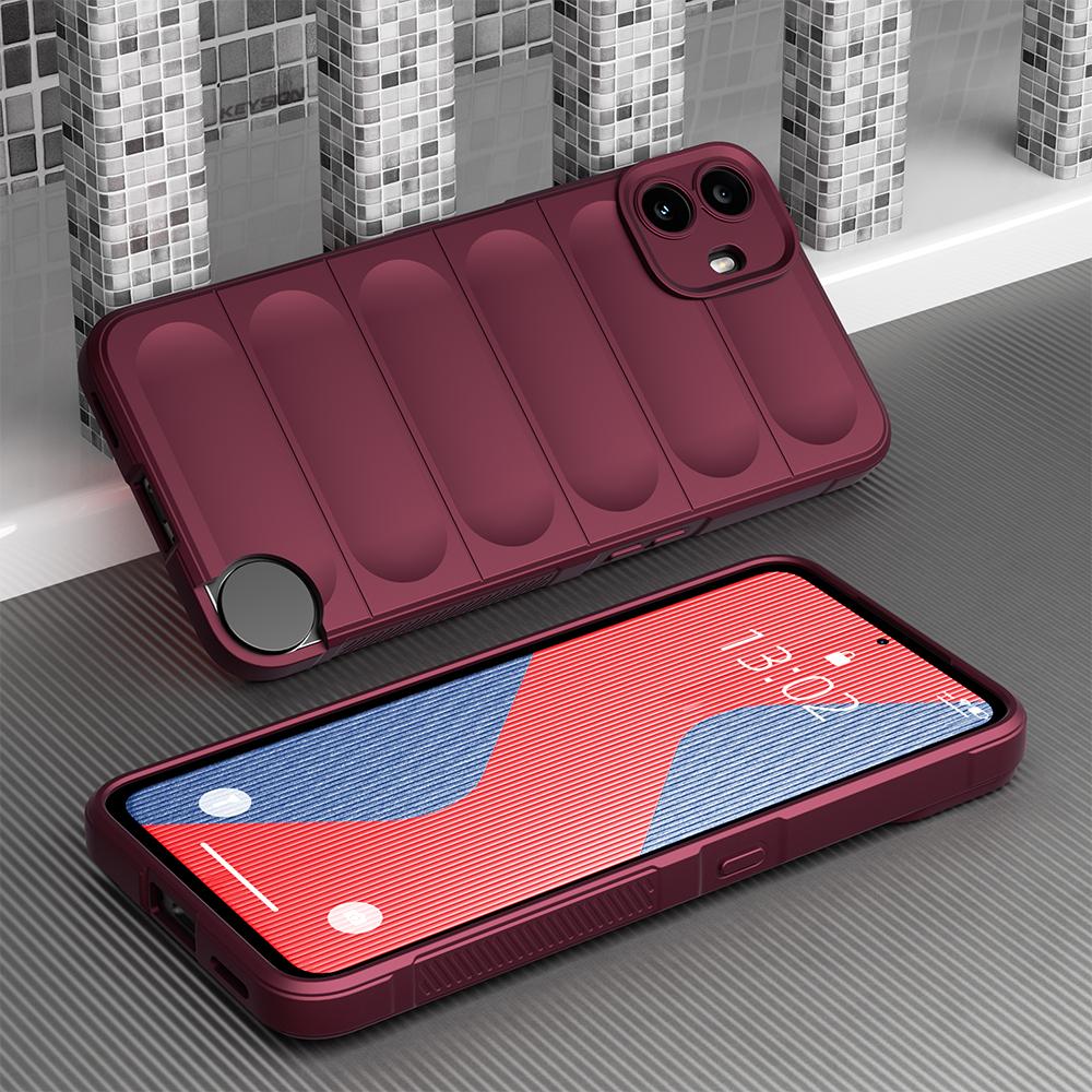 KEYSION Противоударный матовый чехол для Nothing CMF Phone 1 Противоскользящий мягкий силиконовый чехол для телефона Nothing CMF Phone 1