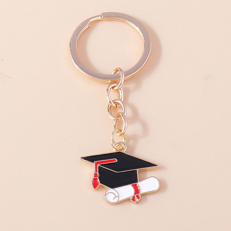 Creative Academic Dress Keychain Pencil keyring for Men Women Handbag Pendant DIY Graduation Ceremony Jewelry Gift