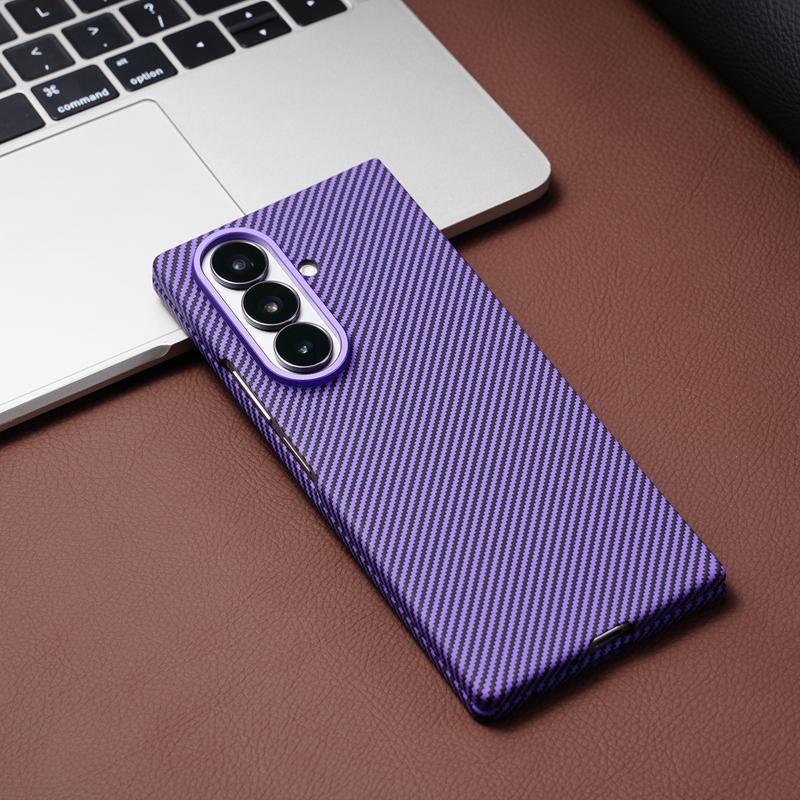 Shockproof Carbon Fiber Hard PC Protective Folding Phone Case with Magnetic Full Cover Case for Samsung Galaxy Z Fold 7 Cases