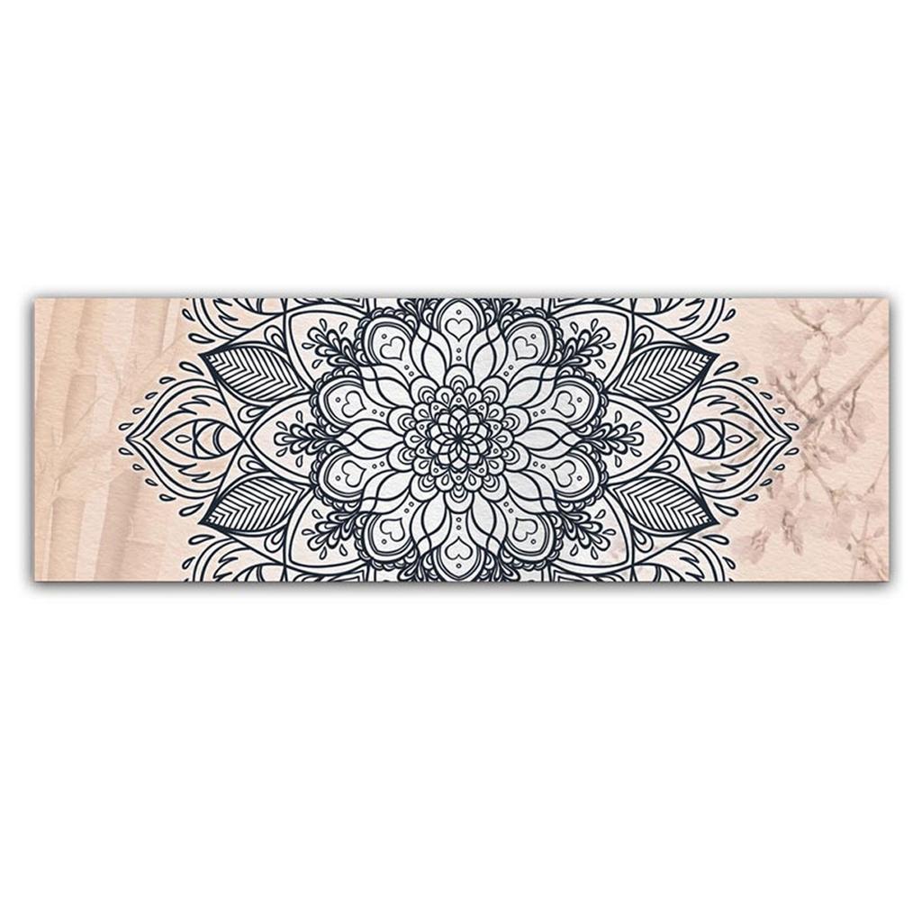 Les Trésors De Lily [A2230] - Холст растительная звезда "Мандала" серо-розовый - 90x30 см