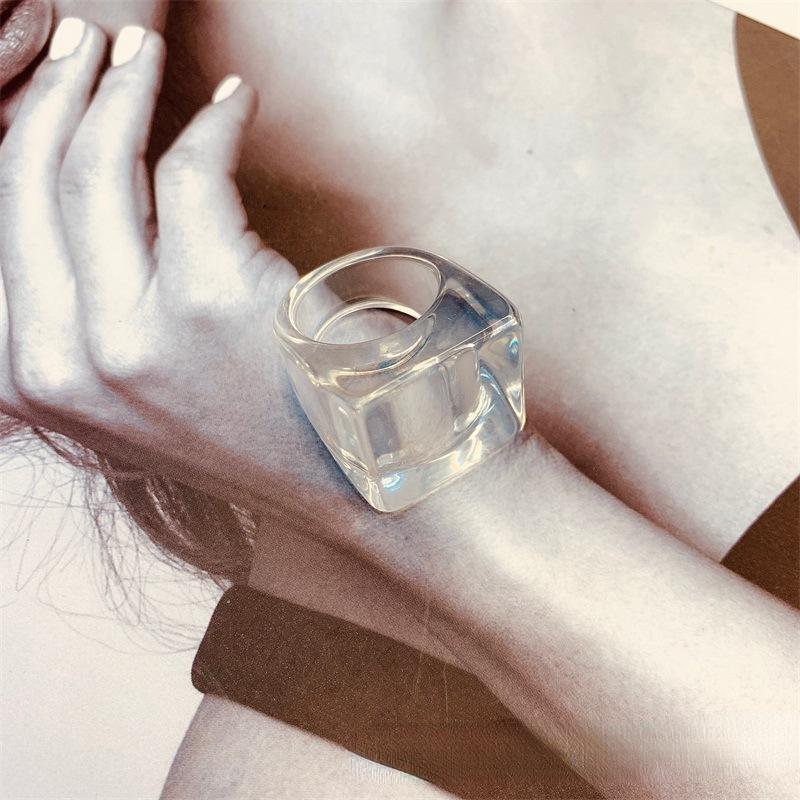 Акриловые ювелирные изделия, кольцо большого размера, аксессуары для одежды, акриловое кольцо для большого пальца, вечерние