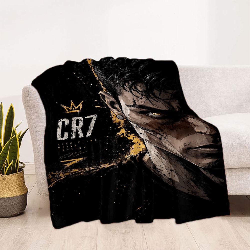Ronaldo's Celebration Moment Blanket Comfortable Suitable for Bed Bedding Couch for All Occasions Playful Design Gift for Travel Home Birthdays