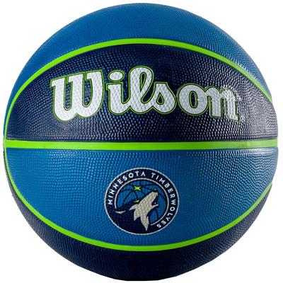 Wilson Мяч NBA Team Minnesota Timberwolves, унисекс, синий, баскетбольный