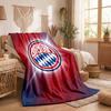 Bayern Munich Theme Fleece Blanket Cozy Soft Plush Blanket For Bedroom Couch Travel