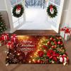 Glittering Beautiful Christmas Tree Floor Mat Entrance Welcome Doormat Bedside Balcony Hallway Christmas Decoration Carpet