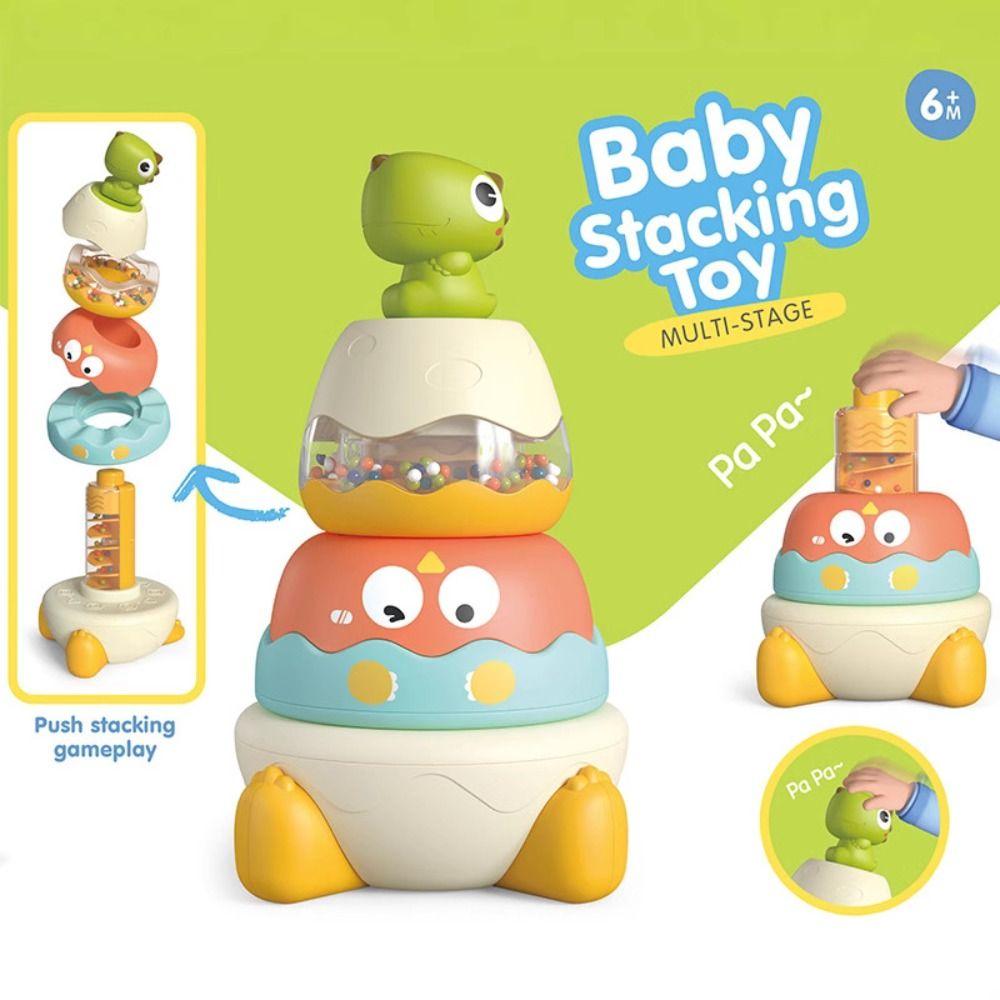 Наконечник Динозавр Радуга Складывающиеся Игрушки Игрушка Монтессори Складывание и Вкладывание Детские Игрушки Дети Малыш