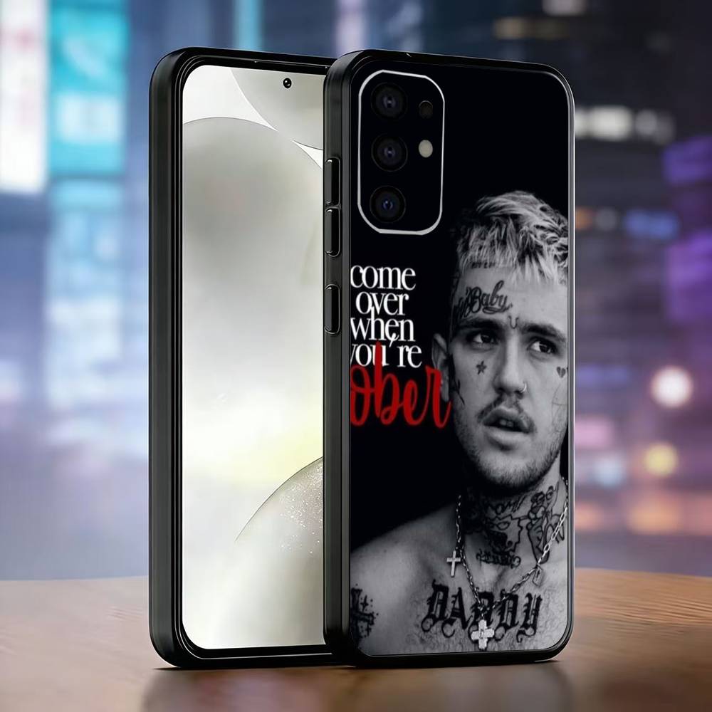 Чехол для телефона Lil Peep Hellboy Love Rapper для Samsung S25, S24, S21, S22, S23, S30, Ultra, S20, Plus, Fe, Lite, Note, 10, Черный