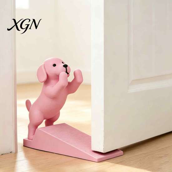 Sturdy Door Security Tool Cute Dog Stopper, 3D Printed Wedge Stopper for Bottom Durable PLA of Door, Non-Slip Holder, Decorative Stop Bedroom Creative