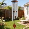Precise Tuned Wind Chime Metal with 6 Aluminum Tubes, Garden Hanging Chimes, Outdoor Chimes Weather Resistant for Patio Decoration Melodious