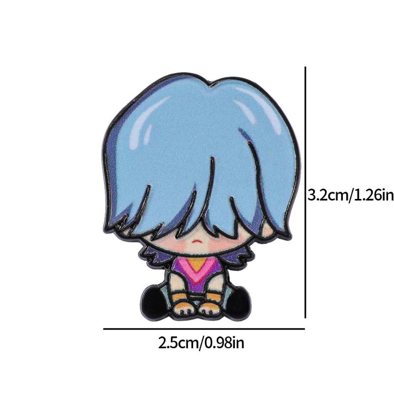 K-pop Истребители демонов Мультяшные металлические броши для женщин Значки на лацкан Рюкзак Аксессуары для костюма Модная бижутерия Подарки для друга