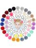 40 Pieces Pom Pom Hair Ties Pom Ball Elastic Hair Band Fur Ball Scrunchy Fluffy Ponytail Holders For Women Girl Hair Accessories