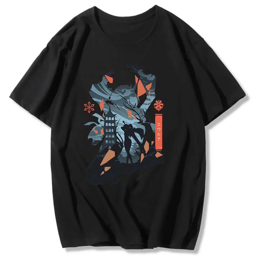 Genshin Impact T Shirt Hu Tao Xiao Kaedehara Kazuha Printing T-shirt Unisex Harajuku Vintage T Shirts Tops Men Short Sleeve