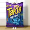 Takis Chili Яркое Мягкое Фланелевое Одеяло Ультра Уютный Плед для Кровати Дивана Путешествий Кемпинга - Подарок на День Рождения 1 шт.