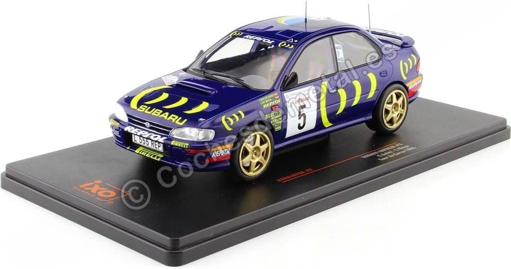 IXO Mini Car 1/24 Subaru Impreza 555 Repsol N 5 Rally Tour de Corse 1995 C. Sainz - L. Moya