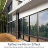 Односторонняя зеркальная пленка для окон, приватность днем и ночью, съемная, без клея, солнцезащитная светоотражающая декоративная пленка для стекла