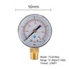 TS-50-4bar 50mm Manometer 0-60psi/0-4bar Dual Scale Water Pressure Dial 1/4 NPT Hydraulic Pressure Gauge